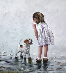 Puppy Love by Keith Proctor - Limited Edition on Canvas sized 18x20 inches. Available from Whitewall Galleries
