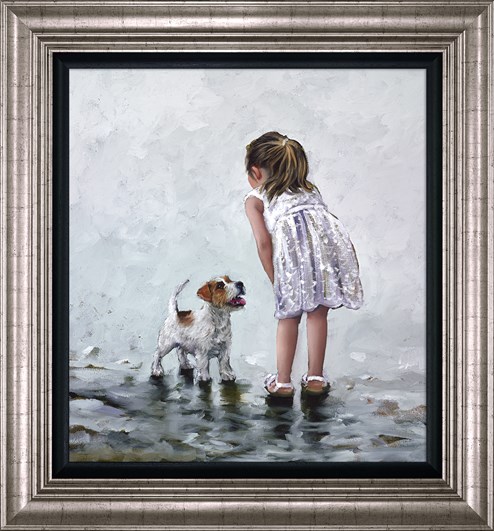 Puppy Love by Keith Proctor - Framed Limited Edition on Canvas
