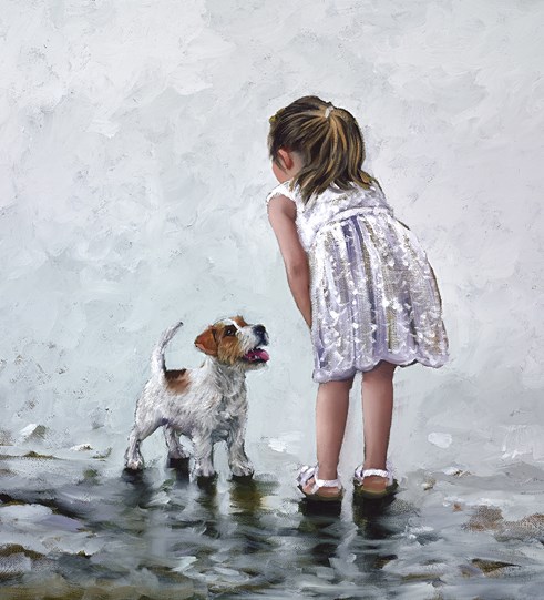 Puppy Love by Keith Proctor - Limited Edition on Canvas